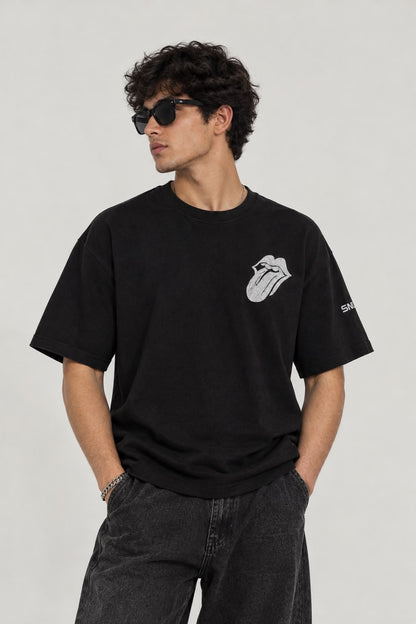 Hot Tongue Unisex Oversized T-Shirt